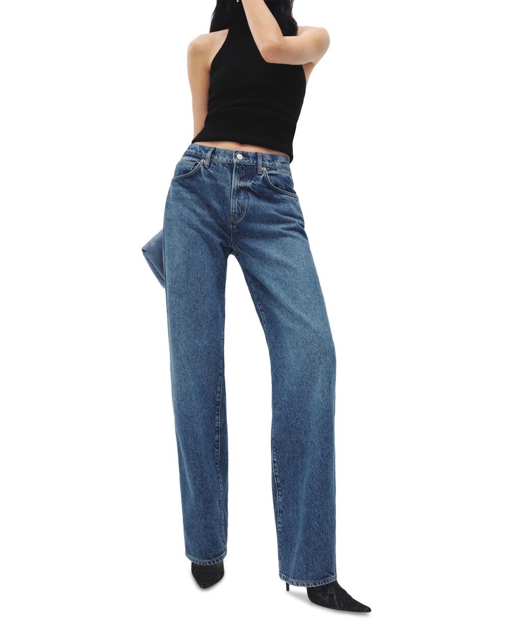 Reformation 34 Val 90s Mid-Rise Straight Leg Jeans